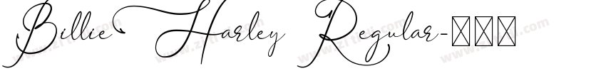 BillieHarley Regular字体转换